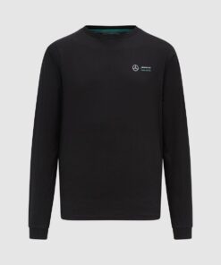 Mercedes AMG Petronas F1 Mens FW LS T-Shirt Black - XL