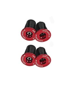 Meroca Handle Bar End Plus (4 Pack - 2 Pairs) - Red