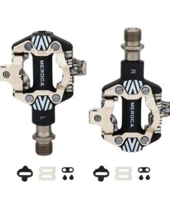 Meroca SPD Mountain Bike Pedals with Cleats (330g)