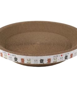 MEshine 50x50x9CM Cat Scratcher-Bowl Shaped Cardboard Cat Scratching Board