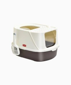 Meshine-Fully Enclosed Clamshell Litter Box With Litter Scoop