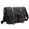 Messenger Bag Crossbody Casual Business Bag Shoulder Laptap Bag for Men - Black