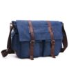 Messenger Bag Crossbody Casual Business Bag Shoulder Laptap Bag for Men - Dark Blue