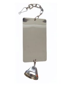 Metal Bird Mirror & Bell - XLarge