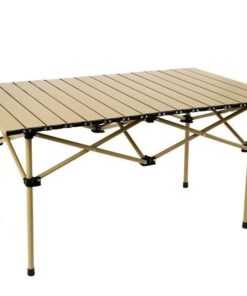 MG Outdoor Aluminum Alloy Folding Dining Table- Brown