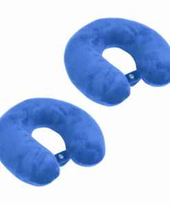 Micro-Beads Travel Neck Pillow - 2 Pack - Blue