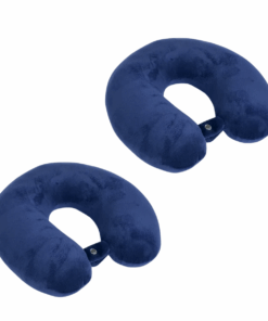 Micro-Beads Travel Neck Pillow - 2 Pack - Navy