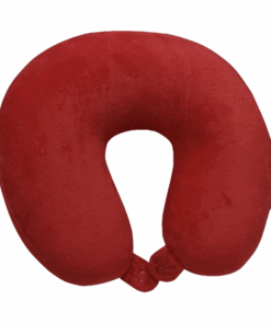 Micro-Beads Travel Neck Pillow - Red