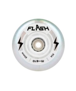 Micro Flash Led 80mm Pearl Inline Skate Wheels - Set of 4