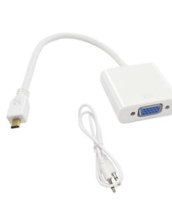 Micro-HDMI To VGA Adapter With Aux Cable