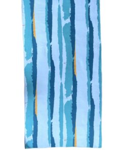 Microfibre Printed Beach Towel - Cotton Road - Blue, Yellow