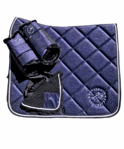 Midnight Blue Glitter Numnah Set, GP Full