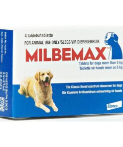 Milbemax Classic Broad Spectrum Dewormer For Dogs Over 5kg - 4 Tablets