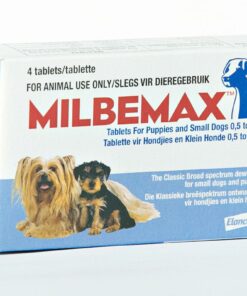 Milbemax Classic Broad Spectrum Dewormer For Dogs Under 5kg - 4 Tablets