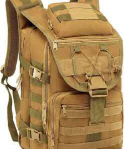 Military Tactical Army Backpack 35L For Laptop,Camping, Hiking and Tracking - Khaki