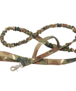 Military Tactical Bungee 2 Handle Quick Release Dog Leash - CP