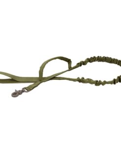 Military Tactical Bungee 2 Handle Quick Release Dog Leash - Green