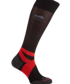 Milkfiber Compression Sport Socks with ABLS Support System in black and red - 11