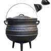 Minhaj - Cast Iron Potjie Pot Size 10 with 2 Silicone Gloves