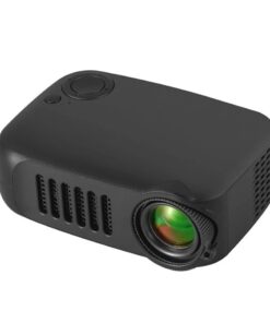 Mini 800 Lumens 1080P LCD Home Theater Video Projector- Black