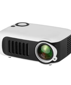 Mini 800 Lumens 1080P LCD Home Theater Video Projector- White
