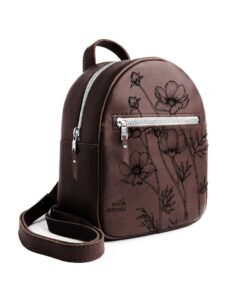 Mini Backpack Purse - Genuine Leather | KOSMOS - Saddle