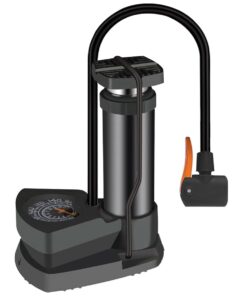 Mini Bike Floor Pump with Pressure Gauge Bicycle Pump Portable Air Pump