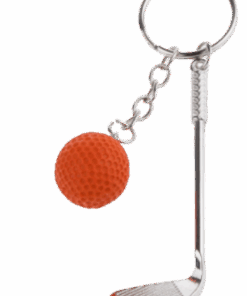 Mini Golf Keychain Key Ring Clubs & Ball