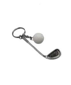 Mini Golf Keychain Key Ring Clubs & White Ball