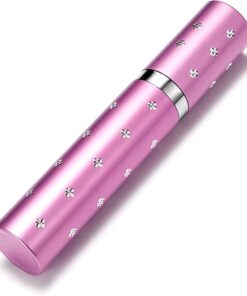 Mini Lipstick Self Defense Electric Shock Stun Gun With LED Flashlight - Purple