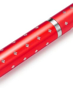 Mini Lipstick Self Defense Electric Shock Stun Gun With LED Flashlight - Red