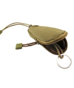 Mini Military Tactical Coin Purse Wallet Key Holder Carrying Bag - Khaki