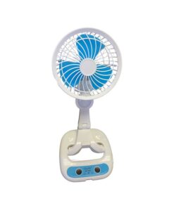 Mini Multifunctional Rechargeable Folding Fan - KC-7900 - Blue