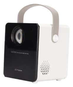 Mini Multipurpose 4K Ultra-Clear Smart Projector - Black & White