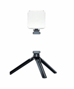 Mini Pocket LED Adjustable Fill Light with Phone Clip & Stand - Black