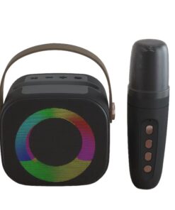 Mini Portable Wireless Bluetooth Speaker With Karaoke Microphone RGB Light
