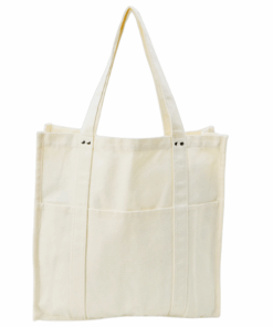 Minimalist Multi-Purpose Canvas Tote Bag - Cream White
