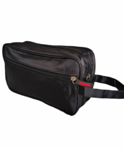 Minimalistic Black Men's Travel Toiletry Bag