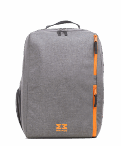 Minimeis Backpack - Light Grey & Orange