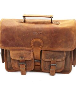 Minx Genuine Buffalo Leather Barbados Laptop Bag