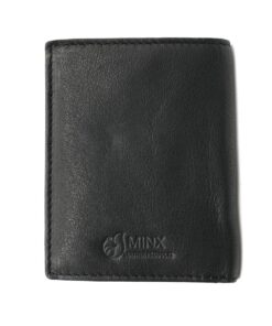 Minx Genuine Leather Antonio Men's Wallet - Black