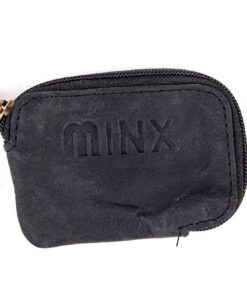 Minx Genuine Leather - Card Holder/Wallet - Black