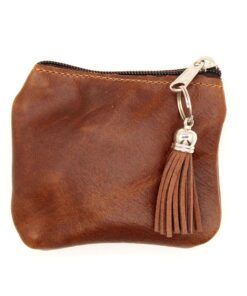 Minx - Genuine Leather Coin Purse with Tassel
