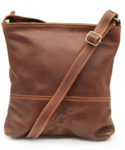 Minx Genuine Leather Maggie May Sling bag - Dark Brown