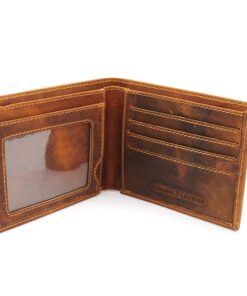 Minx Genuine Leather Mens Rustic Brown wallet
