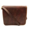 Minx Genuine Leather Messenger Hand Bag - Buffalo Brown