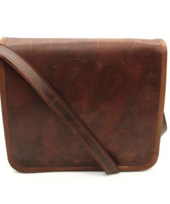 Minx Genuine Leather Messenger Hand Bag - Buffalo Brown