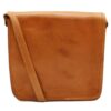 Minx Genuine Leather Messenger Hand Bag - Tan