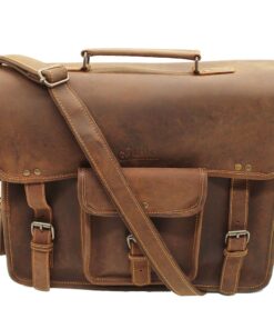 Minx Genuine Leather Milan Laptop Bag