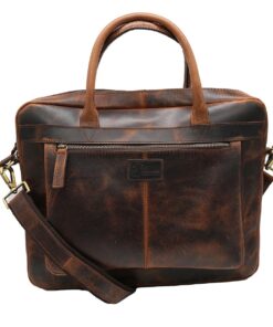 Minx Genuine Leather Mykonos Laptop Bag
